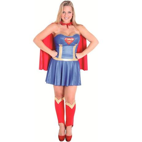 Fantasia Super Mulher Adulto de Luxo Completa Com Capa Sulamericana Menor preço em Fantasia Super Mulher Adulto de Luxo Completa Com Capa Sulamericana