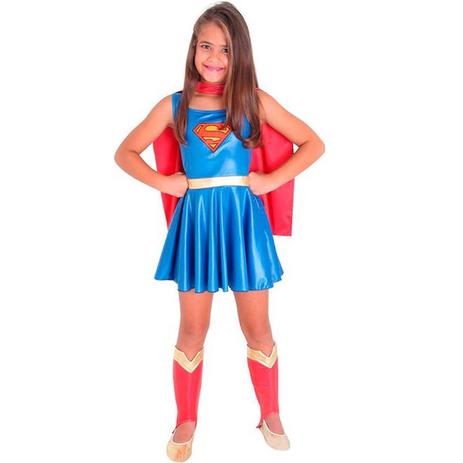 Fantasia Super Mulher Infantil SuperMan - Sulamericana Menor preço em Fantasia Super Mulher Infantil SuperMan - Sulamericana