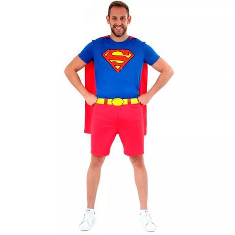 Fantasia Superman / Super Homem Adulto Verão Com Capa - Sulamericana Menor preço em Fantasia Superman / Super Homem Adulto Verão Com Capa - Sulamericana