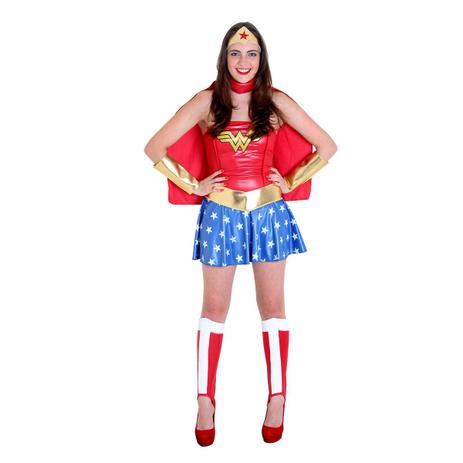 Fantasia Teen Mulher Maravilha - Liga da Justiça - Fantasia - Magazine Luiza