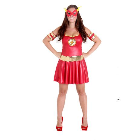 Fantasia Teen The Flash Feminino - Liga da justiça Menor preço em Fantasia Teen The Flash Feminino - Liga da justiça