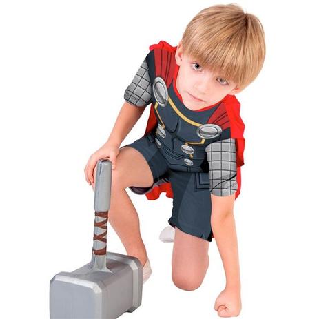 Fantasia Thor Infantil Curta Os Vingadores 2 Com Martelo - Rubies Menor preço em Fantasia Thor Infantil Curta Os Vingadores 2 Com Martelo - Rubies