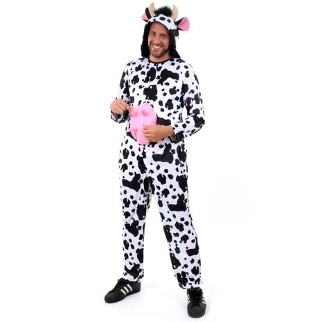 Fantasia Vaca Masculino Adulto - Arca de noé Menor preço em Fantasia Vaca Masculino Adulto - Arca de noé