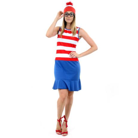 Fantasia Wally Feminino - Onde está o wally Menor preço em Fantasia Wally Feminino - Onde está o wally