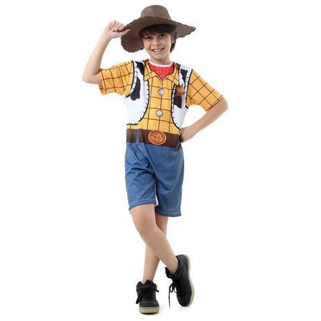 Fantasia Woody Curto Infantil - Toy Story Menor preço em Fantasia Woody Curto Infantil - Toy Story