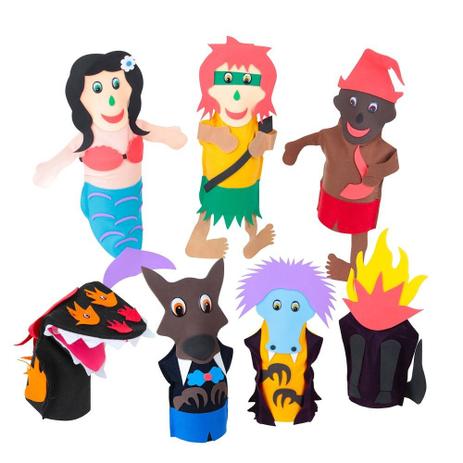 Fantoches Folclore Brasileiro Feltro 7 Personagens - Carlu Menor preço em Fantoches Folclore Brasileiro Feltro 7 Personagens - Carlu