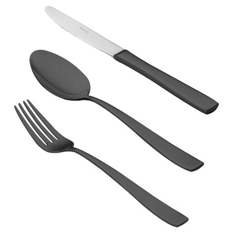 Faqueiro 130 Pcs De Aço Inox Pvd Black Pisa S/Estojo - Wolff Menor preço em Faqueiro 130 Pcs De Aço Inox Pvd Black Pisa S/Estojo - Wolff