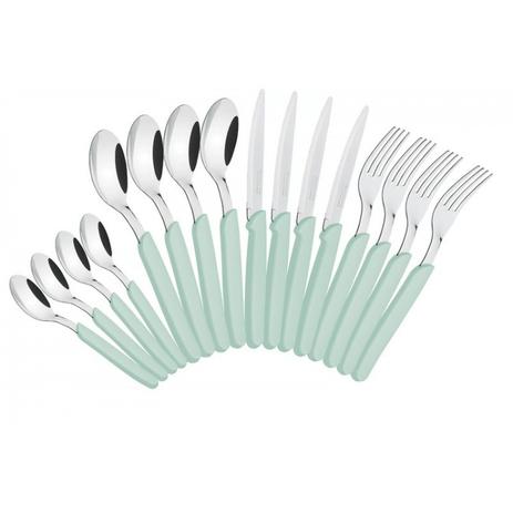 Faqueiro 16 Peças Inox Carmel Tramontina 23499006 Verde Bebê Menor preço em Faqueiro 16 Peças Inox Carmel Tramontina 23499006 Verde Bebê