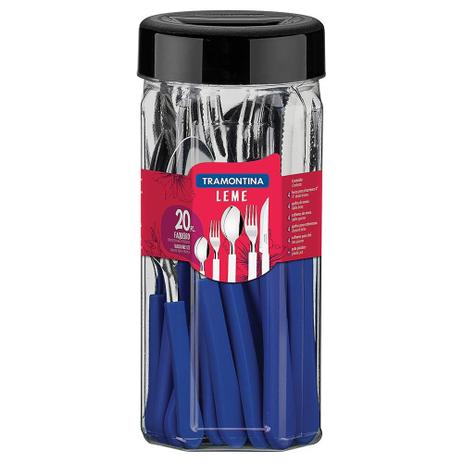 Faqueiro 20 Peças Leme Azul - Tramontina é ruim? Faqueiro 20 Peças Leme Azul - Tramontina é boa?