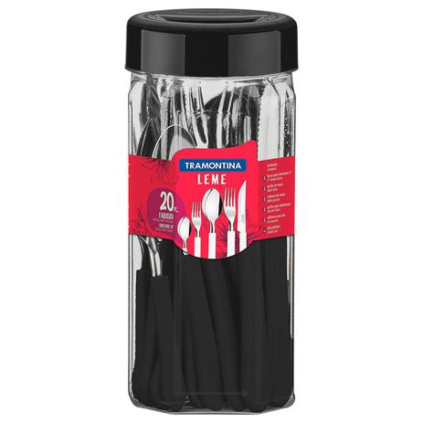 Faqueiro 20 Peças Leme Preto Em Aço Inox 23198038 Tramontina é ruim? Faqueiro 20 Peças Leme Preto Em Aço Inox 23198038 Tramontina é boa?