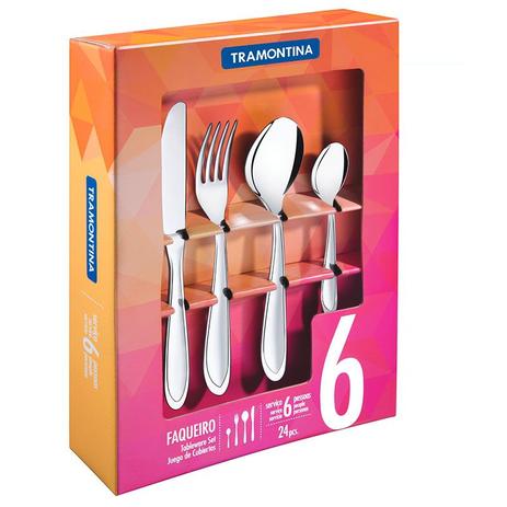 Faqueiro 24 Peças De Aço Inox Laguna 66906004 Tramontina é boa?