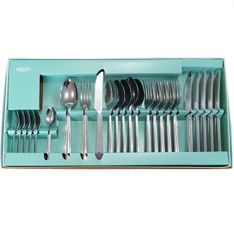 Faqueiro 24 Peças Inox Conjunto Faca Garfo Colher Colherinha - Brinox Menor preço em Faqueiro 24 Peças Inox Conjunto Faca Garfo Colher Colherinha - Brinox