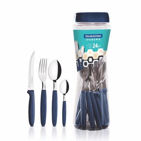 Faqueiro 24 Peças Inox Ipanema Tramontina 23399191 Azul é boa?