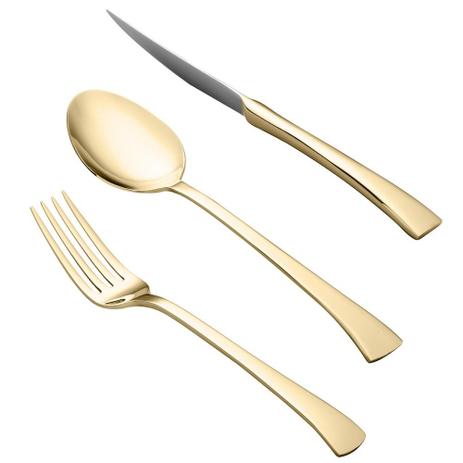 Faqueiro 48 Pcs De Aço Inox Pvd Dourado Berna Giftbox - Wolff Menor preço em Faqueiro 48 Pcs De Aço Inox Pvd Dourado Berna Giftbox - Wolff