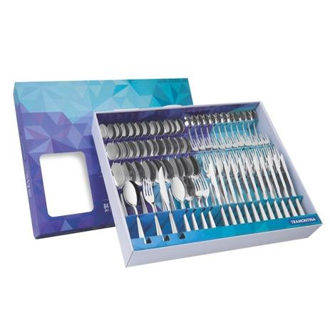 Menor preço em Faqueiro 84 Peças Inox Cosmos Tramontina 66950520