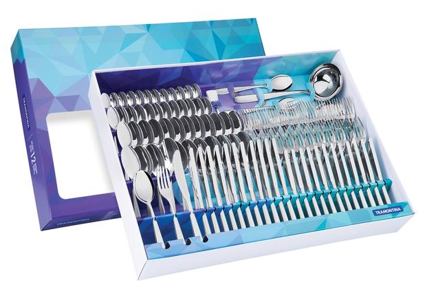 Faqueiro Aço Inox Com Faca De Mesa 101 Peças Tramontina 66940/027 - Tramontina farroupilha é ruim? Faqueiro Aço Inox Com Faca De Mesa 101 Peças Tramontina 66940/027 - Tramontina farroupilha é boa?