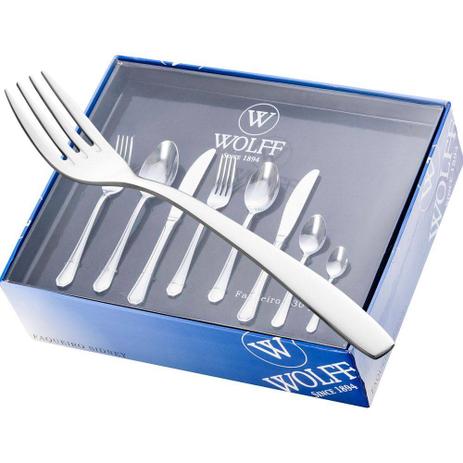 Faqueiro Aço Inox London Liso sem Caixa 102 peças - Decorafast Menor preço em Faqueiro Aço Inox London Liso sem Caixa 102 peças - Decorafast