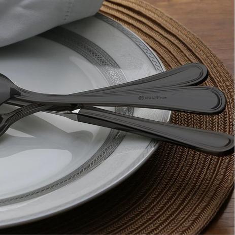 Faqueiro Avalon 48 Peças - Black - Cód.: 71318 - Morar chic Menor preço em Faqueiro Avalon 48 Peças - Black - Cód.: 71318 - Morar chic