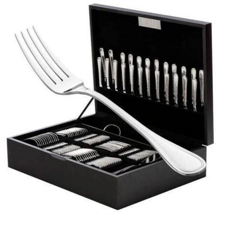 Faqueiro Avalon de Aço Inox com Estojo 130 pcs Wolff Menor preço em Faqueiro Avalon de Aço Inox com Estojo 130 pcs Wolff