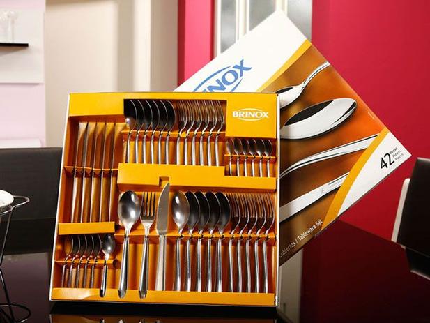 Faqueiro Brinox Turim 5111/118 Inox - 42 Peças Menor preço em Faqueiro Brinox Turim 5111/118 Inox - 42 Peças