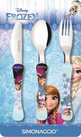 Faqueiro com 3 peças - Frozen - kids - Simonaggio Menor preço em Faqueiro com 3 peças - Frozen - kids - Simonaggio