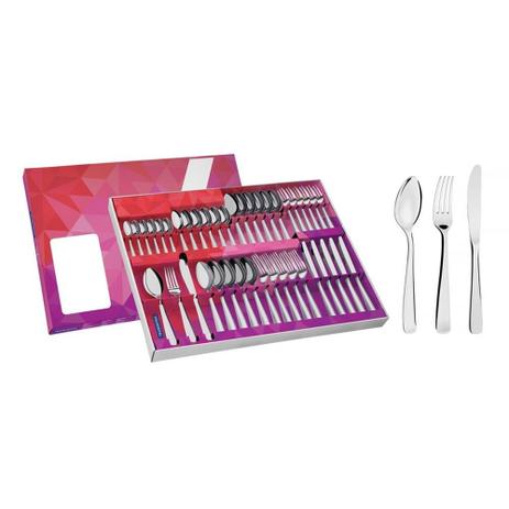Faqueiro de Aço Inox 42 Peças Pacific - Tramontina Menor preço em Faqueiro de Aço Inox 42 Peças Pacific - Tramontina