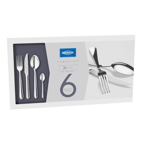 Faqueiro em Aço Inox 24 Peças Bellagio Brinox é boa?