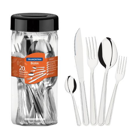 Faqueiro em Aço Inox com 20 Peças Búzios Tramontina é ruim? Faqueiro em Aço Inox com 20 Peças Búzios Tramontina é boa?
