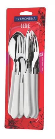 Faqueiro Inox 12 Peças Branco Leme Tramontina 23198839 Menor preço em Faqueiro Inox 12 Peças Branco Leme Tramontina 23198839