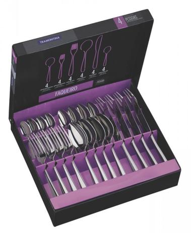 Faqueiro Inox 24 Peças Pacific Tramontina 66962120 Menor preço em Faqueiro Inox 24 Peças Pacific Tramontina 66962120