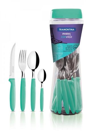 Faqueiro Inox 24 Peças Verde Ipanema Tramontina 23399291 é ruim? Faqueiro Inox 24 Peças Verde Ipanema Tramontina 23399291 é boa?