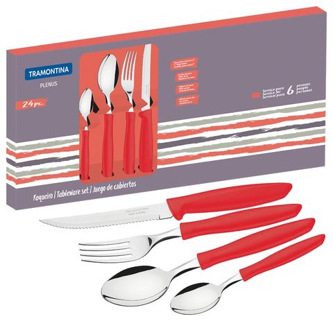Faqueiro Inox 24pc Plenus Ver Tramontina 23498/702 - Tramontina cutelaria Menor preço em Faqueiro Inox 24pc Plenus Ver Tramontina 23498/702 - Tramontina cutelaria