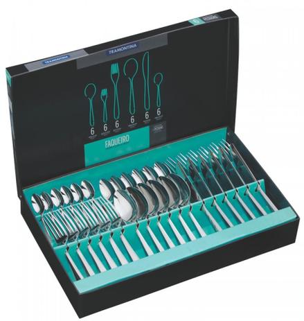 Faqueiro Inox 36 Peças Churrasco Pacific Tramontina 66962134 Menor preço em Faqueiro Inox 36 Peças Churrasco Pacific Tramontina 66962134