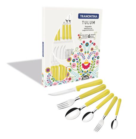 Faqueiro Inox 36pc Tulum Tramontina 23299/282 - Tramontina cutelaria Menor preço em Faqueiro Inox 36pc Tulum Tramontina 23299/282 - Tramontina cutelaria