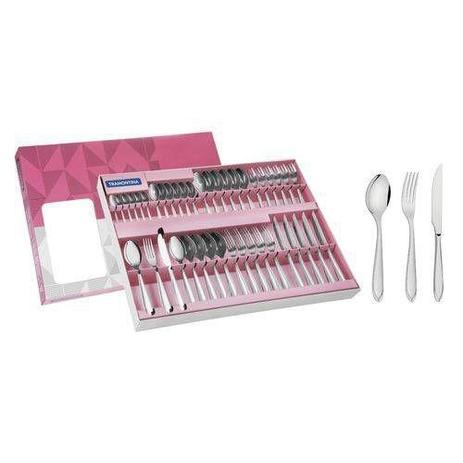 Faqueiro Inox 42 Peças Laguna Tramontina 66906774 Menor preço em Faqueiro Inox 42 Peças Laguna Tramontina 66906774
