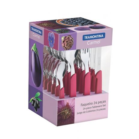 Faqueiro Inox Carmel Natural 24 peças - Tramontina Menor preço em Faqueiro Inox Carmel Natural 24 peças - Tramontina