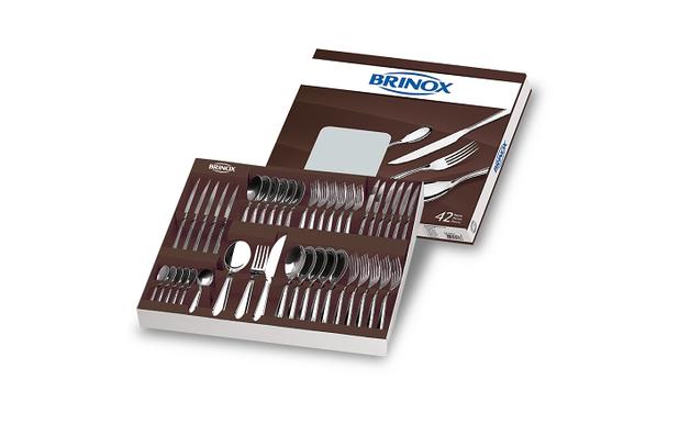 Faqueiro lyon 42 pcs brinox Menor preço em Faqueiro lyon 42 pcs brinox