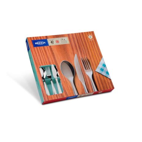 Faqueiro Lyon 42 pçs Cód. 6724 - Brinox metelúrgica ltda Menor preço em Faqueiro Lyon 42 pçs Cód. 6724 - Brinox metelúrgica ltda