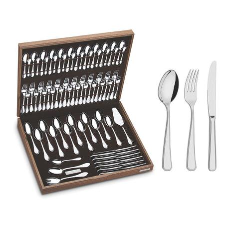 Faqueiro Tramontina Sonata 76 Peças com Estojo de Madeira Inox é boa?