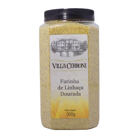 Farinha de Linhaça Dourada 300g - Villa cerroni Menor preço em Farinha de Linhaça Dourada 300g - Villa cerroni