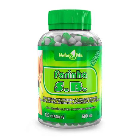 Farinha SB (Seca Barriga). 120 Cápsulas - Natusvita Menor preço em Farinha SB (Seca Barriga). 120 Cápsulas - Natusvita