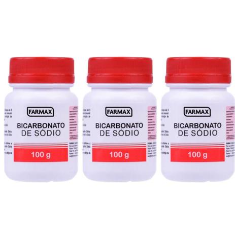 Farmax Bicarbonato De Sódio Puro 100g (Kit C/03) Menor preço em Farmax Bicarbonato De Sódio Puro 100g (Kit C/03)