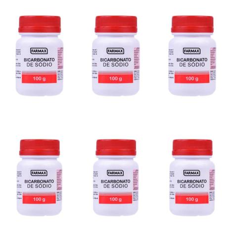 Farmax Bicarbonato De Sódio Puro 100g (Kit C/06) Menor preço em Farmax Bicarbonato De Sódio Puro 100g (Kit C/06)