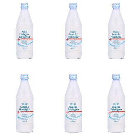 Farmax Soro Fisiológico 500ml (Kit C/06) Menor preço em Farmax Soro Fisiológico 500ml (Kit C/06)