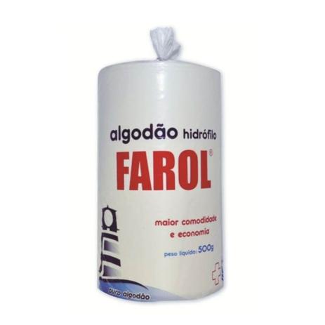 Farol Algodão Hidrófilo Rolo 500g Menor preço em Farol Algodão Hidrófilo Rolo 500g