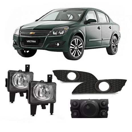 Farol Auxiliar Chevrolet VECTRA 2009/2011 C/ Moldura PRETA BT ORIG SUNS - Suns farois Menor preço em Farol Auxiliar Chevrolet VECTRA 2009/2011 C/ Moldura PRETA BT ORIG SUNS - Suns farois