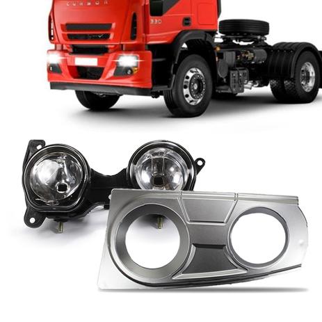 Farol Auxiliar Duplo Caminhao Iveco Cursor 2009 2010 2011 2012 2013 Com Moldura Lado Passageiro - Fortluz Menor preço em Farol Auxiliar Duplo Caminhao Iveco Cursor 2009 2010 2011 2012 2013 Com Moldura Lado Passageiro - Fortluz