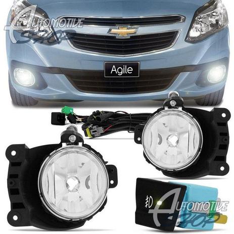 Farol Auxiliar/ Milha GM Agile 2014 até 2015 - Kit Completo - Shock light Menor preço em Farol Auxiliar/ Milha GM Agile 2014 até 2015 - Kit Completo - Shock light