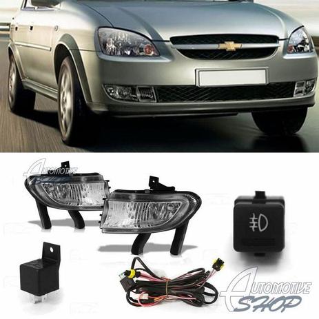 Farol Auxiliar/ Milha GM Novo Classic 2012 - Kit Completo - Shock light Menor preço em Farol Auxiliar/ Milha GM Novo Classic 2012 - Kit Completo - Shock light