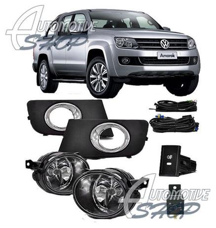 Farol Auxiliar/ Milha Volkswagen Amarok 2010 até 2016 Botão Quadrado - Kit Completo - Shock light é boa?